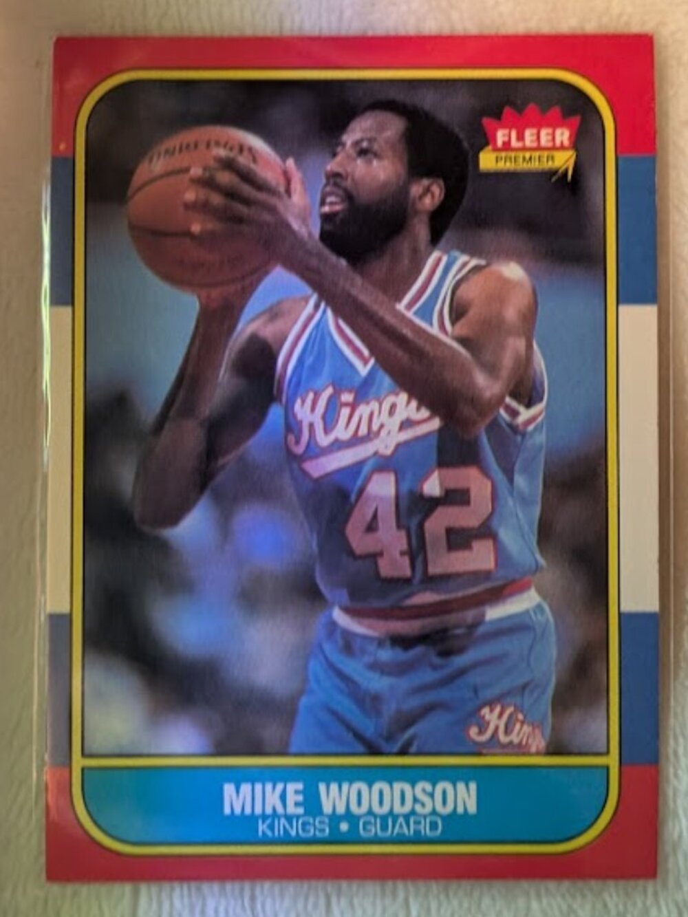 1986 Fleer MIKE WOODSON #129